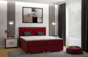 Bett Boxspringbett Armeria 160x200 140x200 Rot
