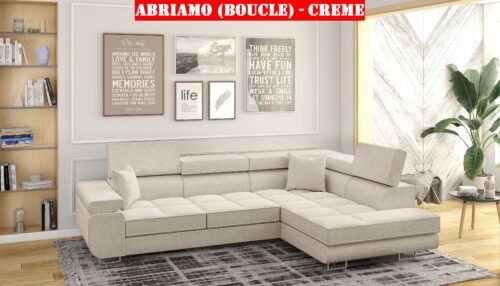 ciemnoszary Sofa Astor "L" mit Schlaffunktion