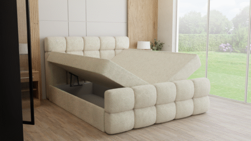 0005z Boxspringbett Boucle