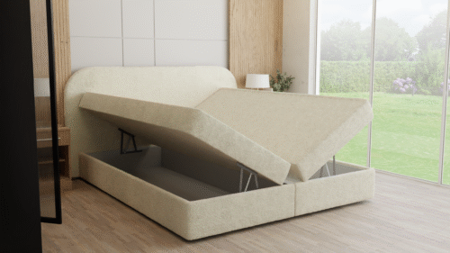 2_0001 Boxspringbett Boucle