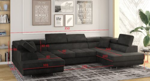Naroznik_U_aranzacja_kolor013333333 Sofa Astor mit Schlaffunktion