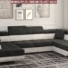 ddd — kopia Ecksofa Astor U color mit Schlaffunktion