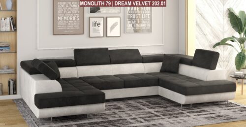 ddd — kopia Ecksofa Astor U color mit Schlaffunktion