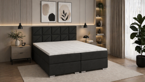 Schwarz Boxspringbett Sophie